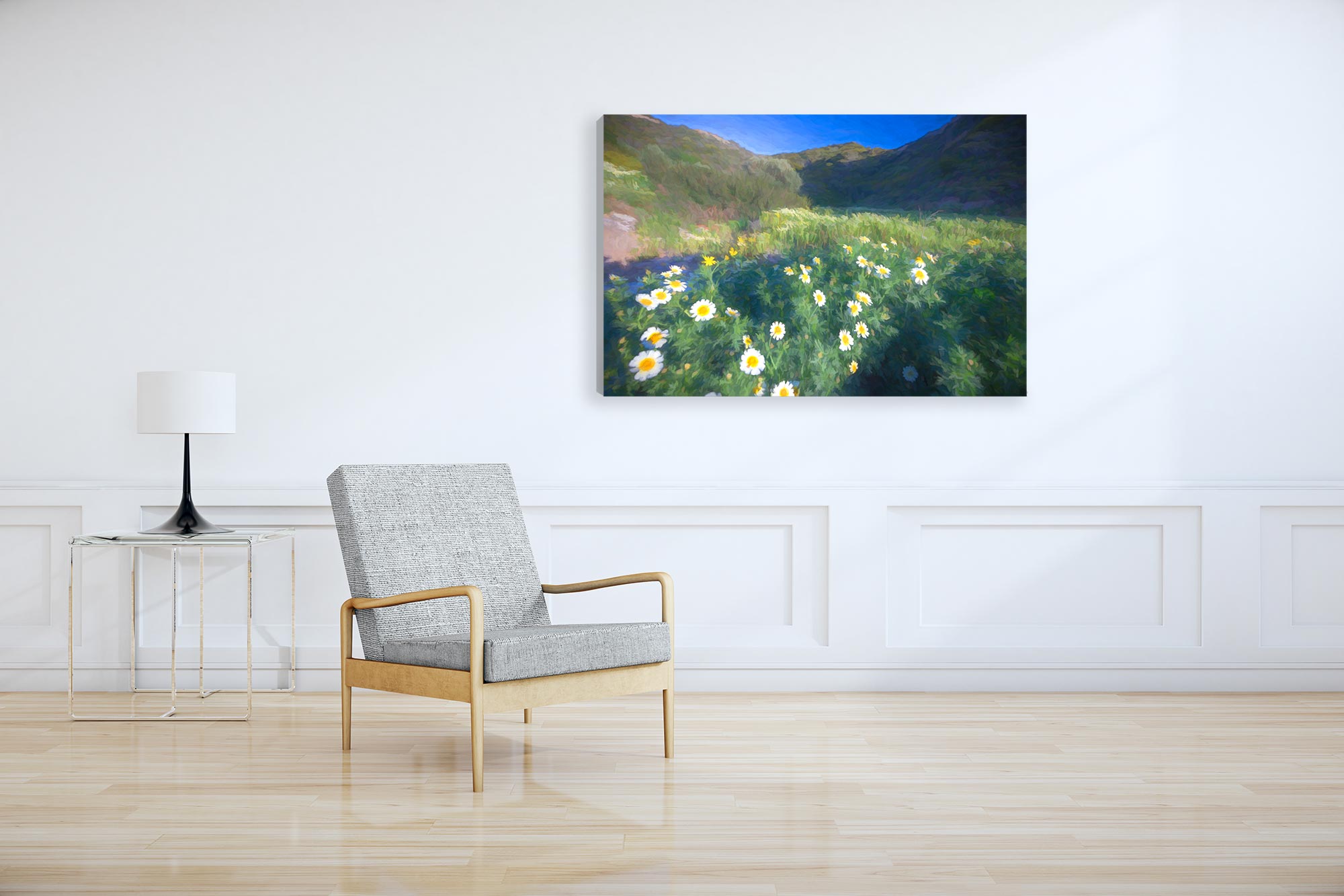 Daisies Canvas Print (Frame not Included)