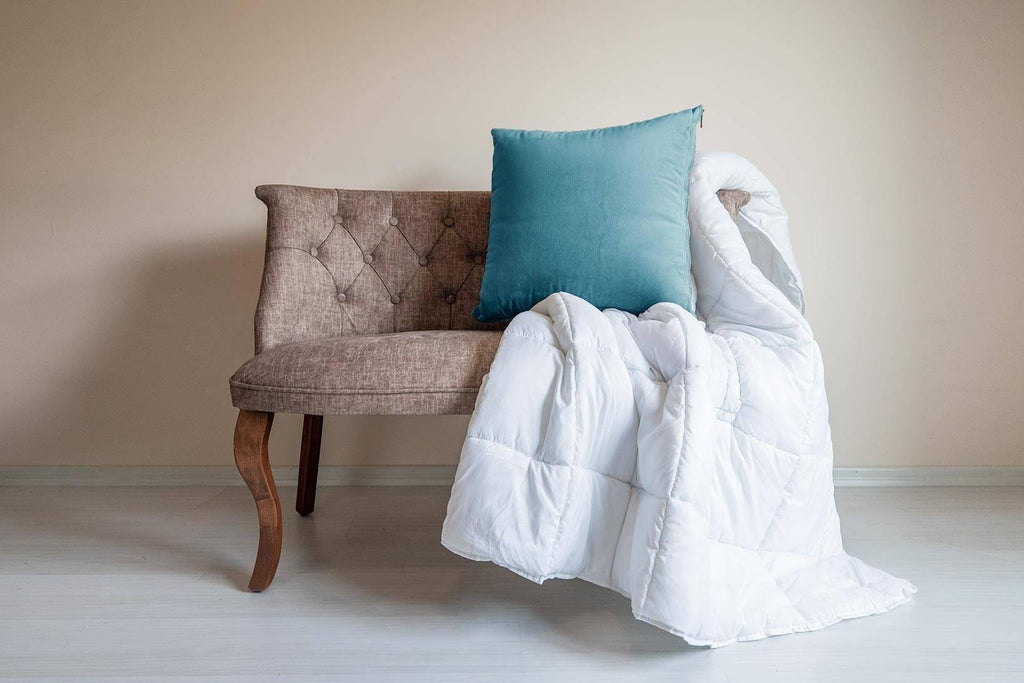 Aquamarine "Cushion Quilt" Pillow + Comforter 2-in-1 - Cushion Quilts
