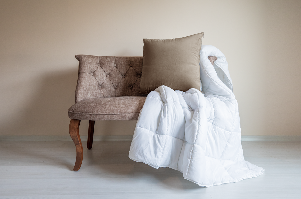Taupe Brown "Cushion Quilt" Pillow + Comforter 2-in-1 - Cushion Quilts