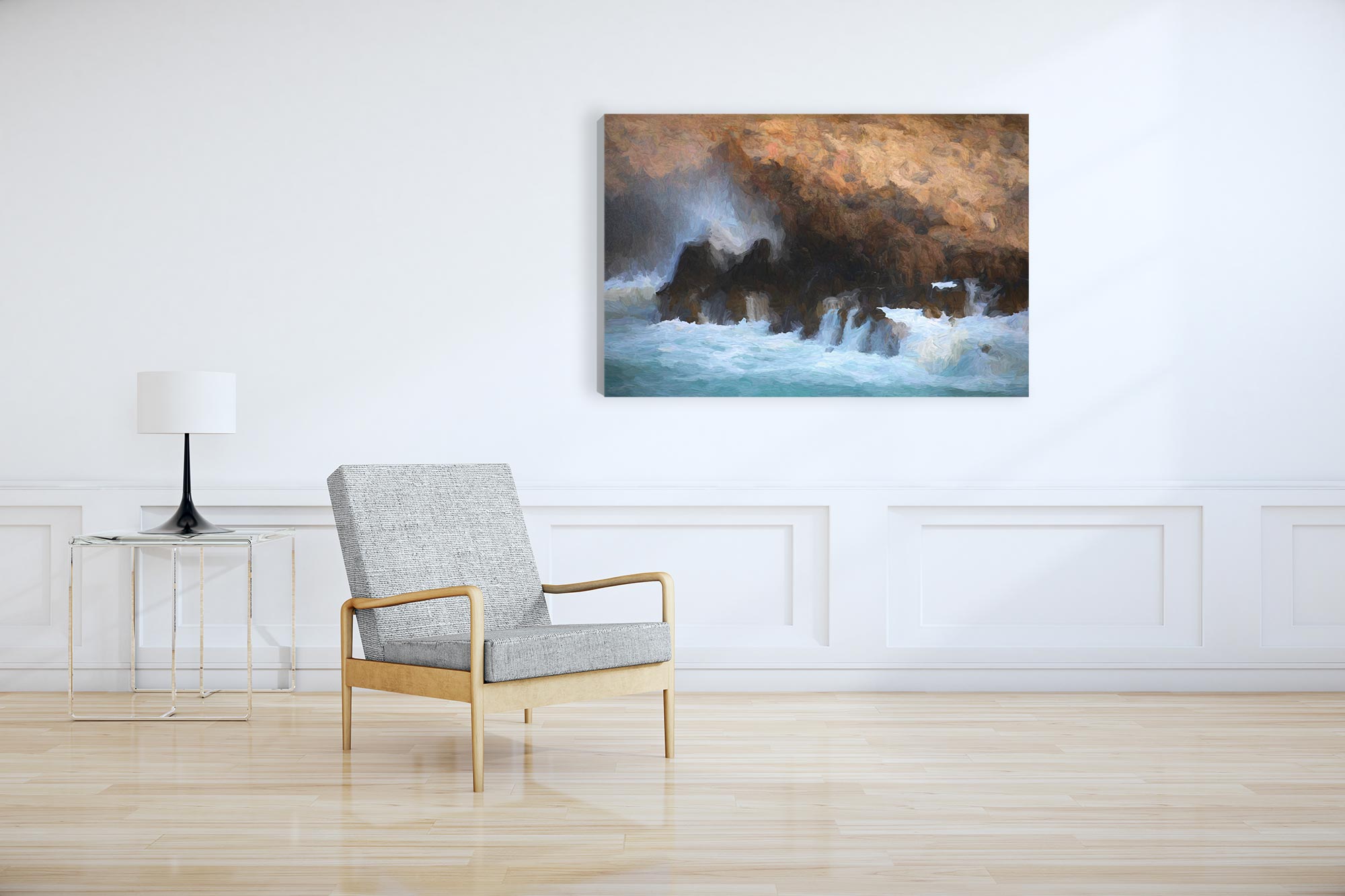 On the Rocks Canvas Print (Frame not Included)