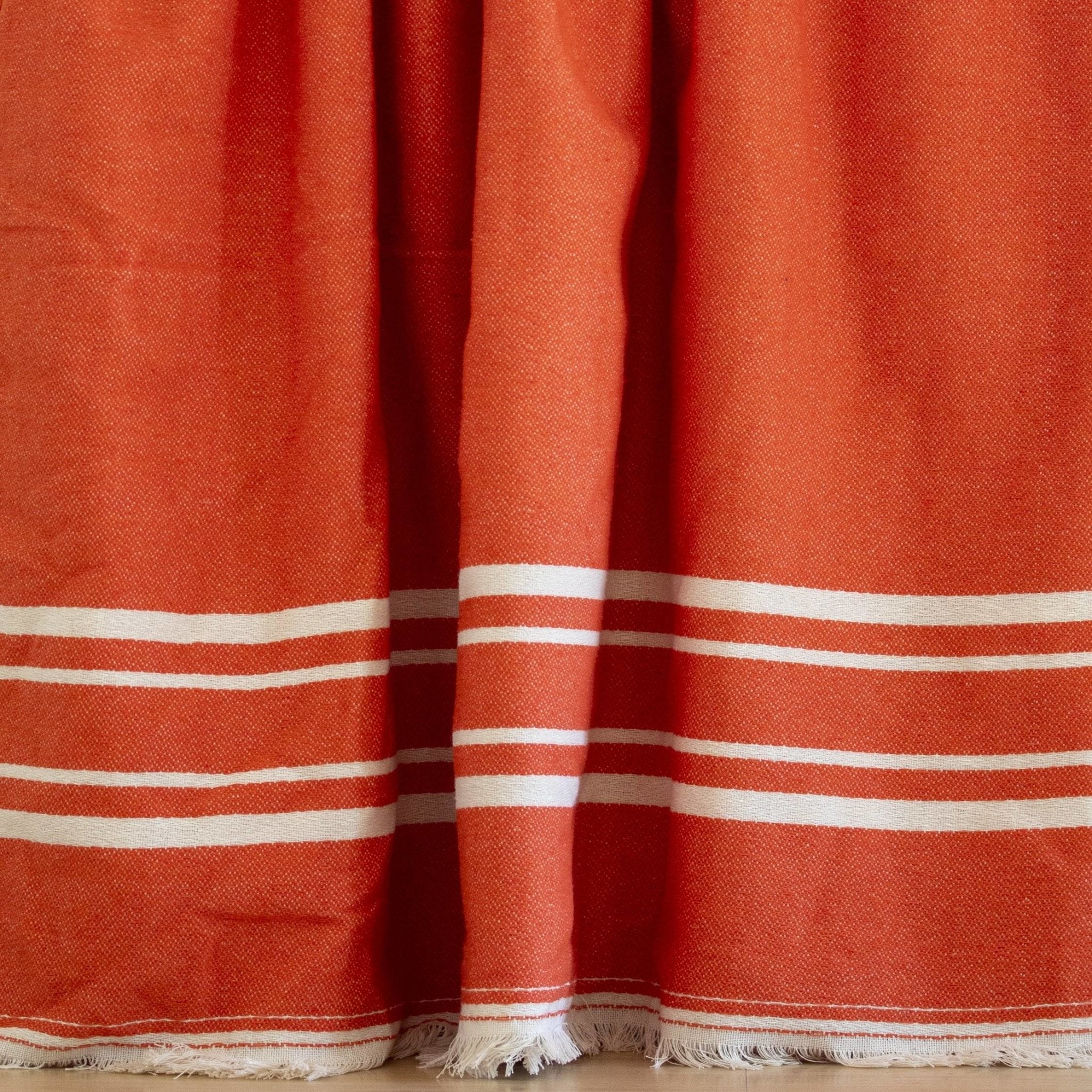 Bedspread in Tangerine - Near East Imports