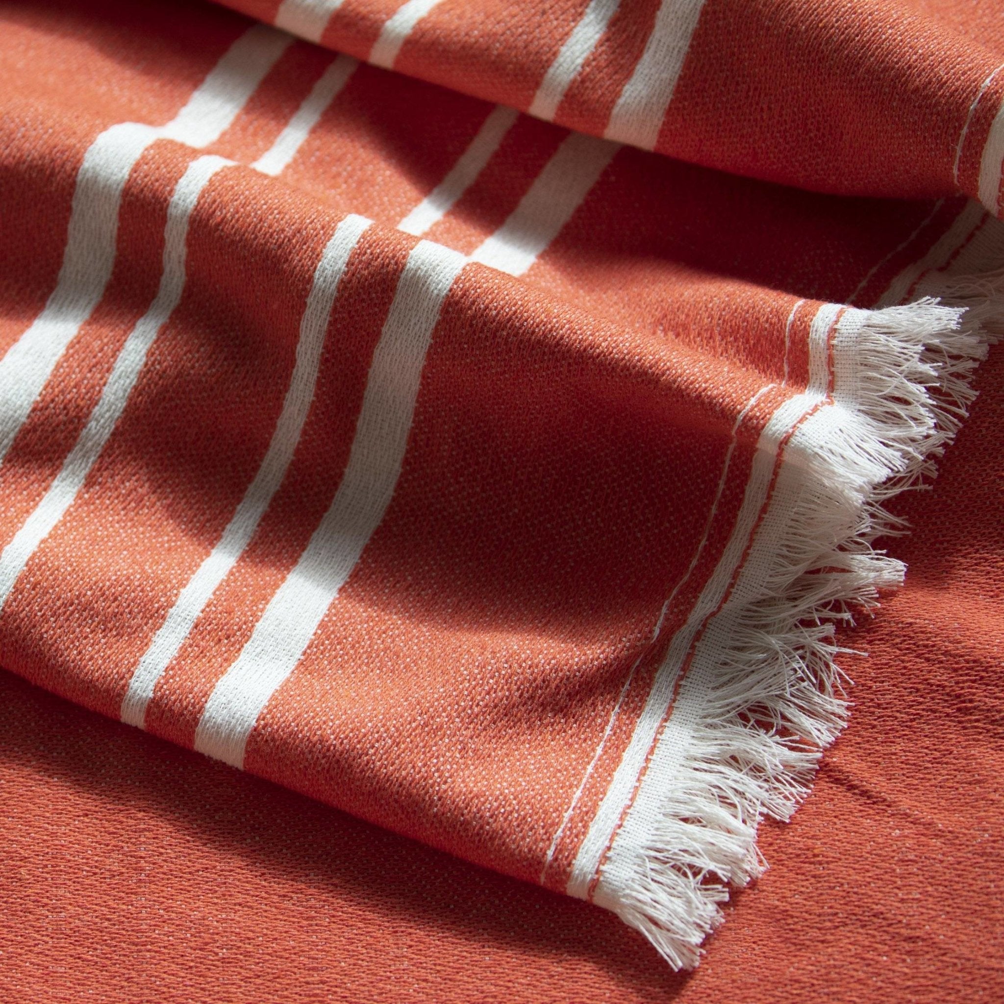 Bedspread in Tangerine - Near East Imports