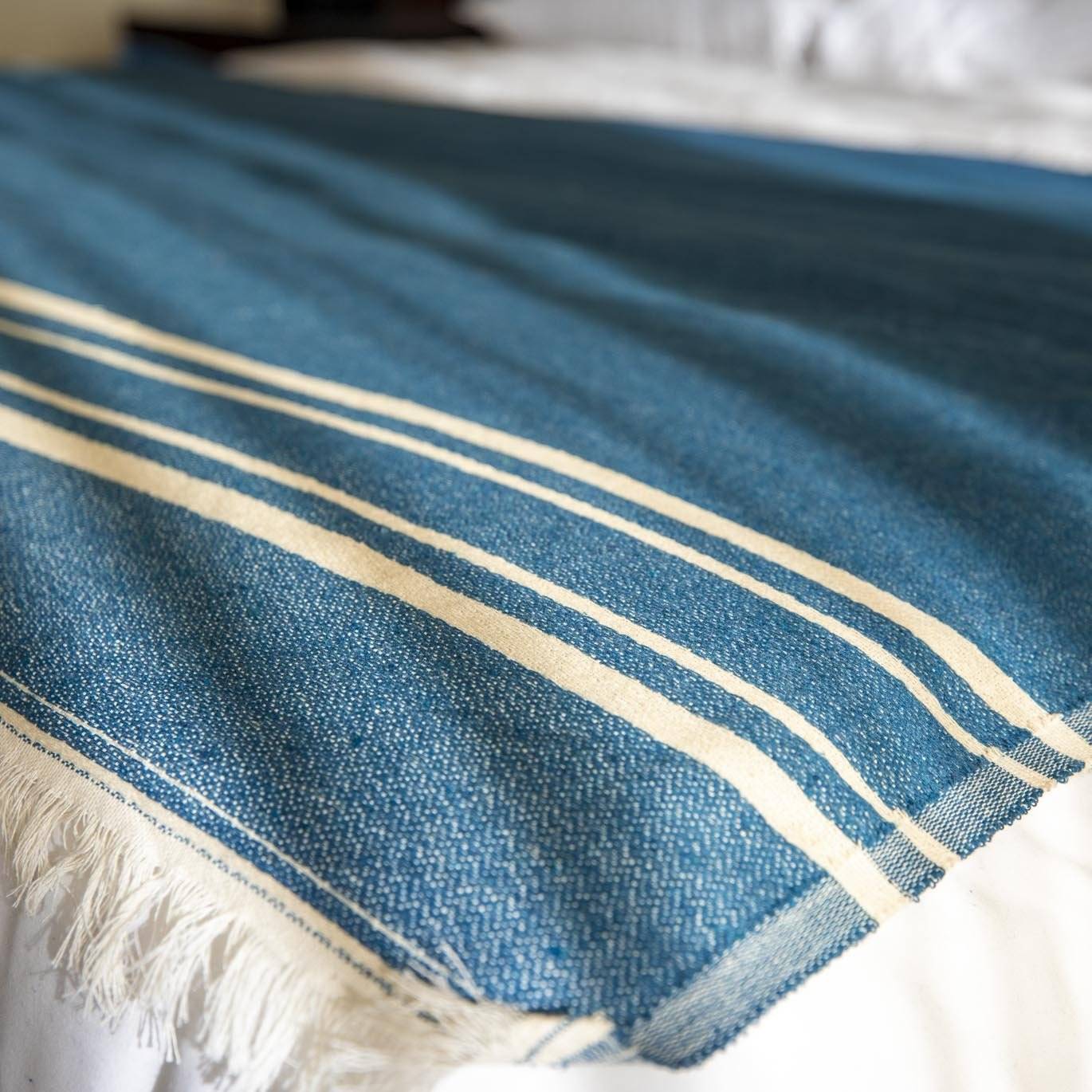 Bedspread in Teal - Near East Imports