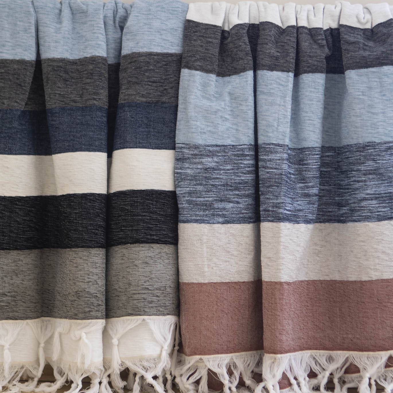 Hand-Woven Blanket - Cool Breeze - Near East Imports