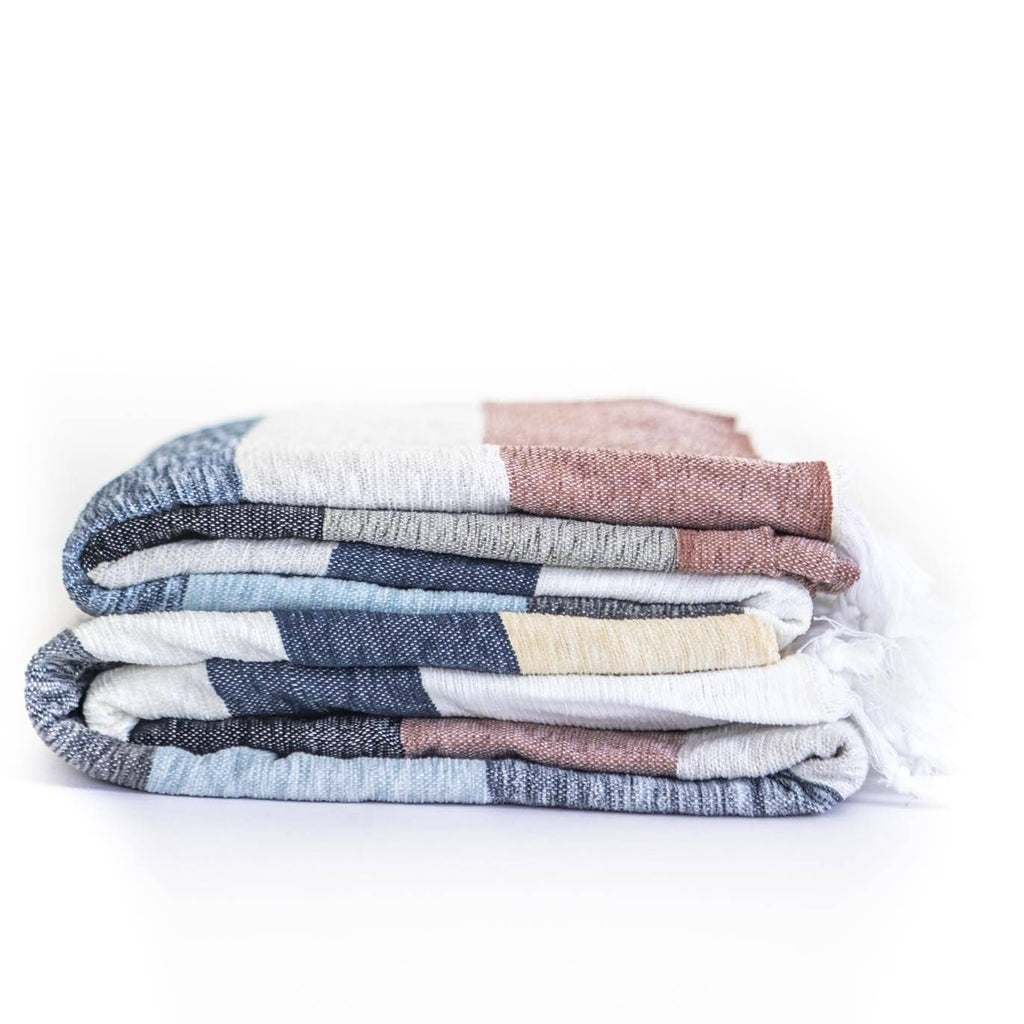 Hand-Woven Blanket - Cool Breeze - Near East Imports