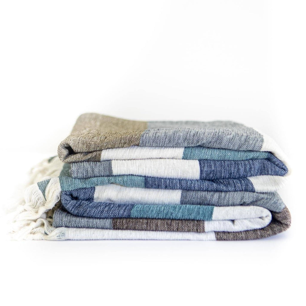 Hand-woven Blanket - Seaside - Near East Imports