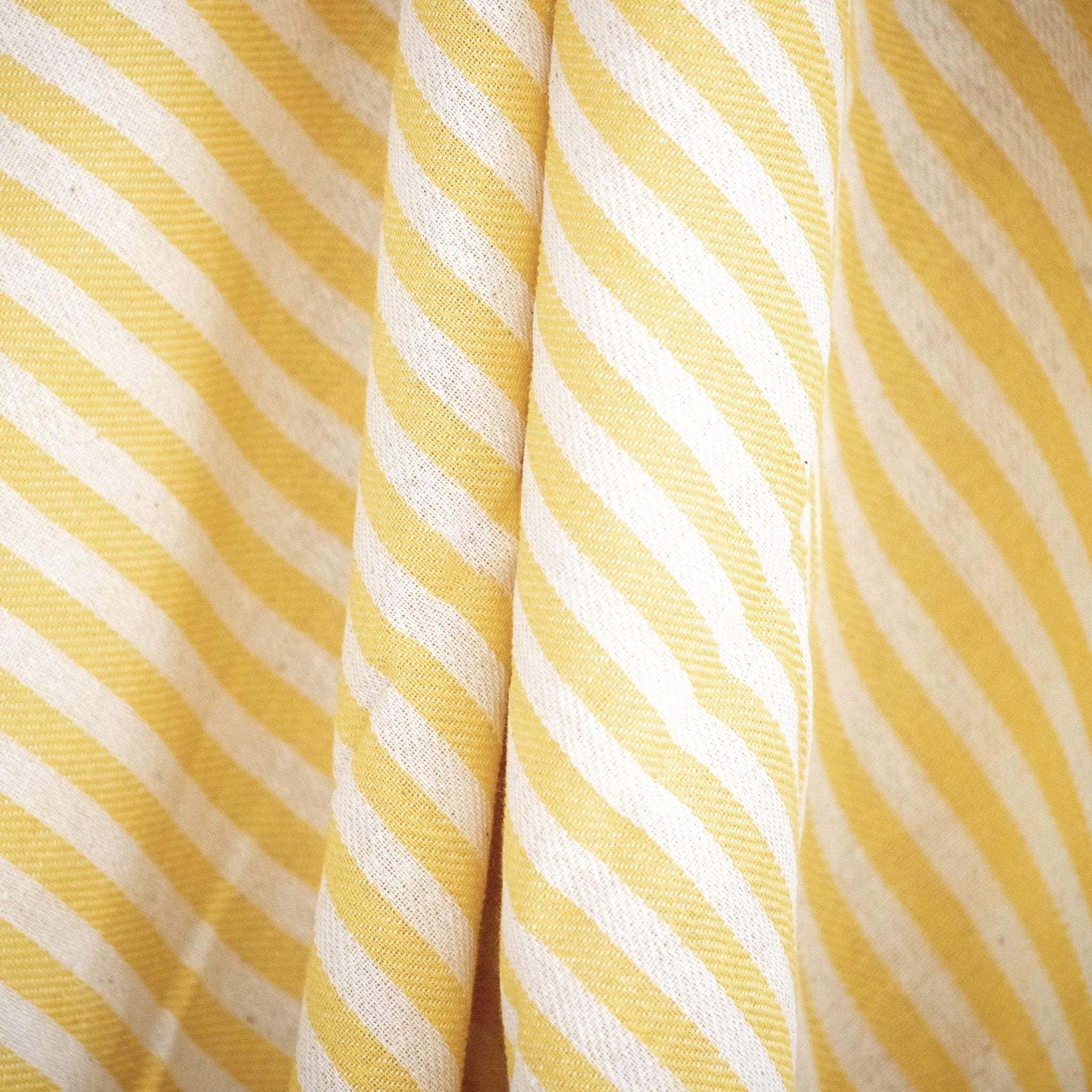 Pashtemal - Striped in Sunshine Yellow - Near East Imports