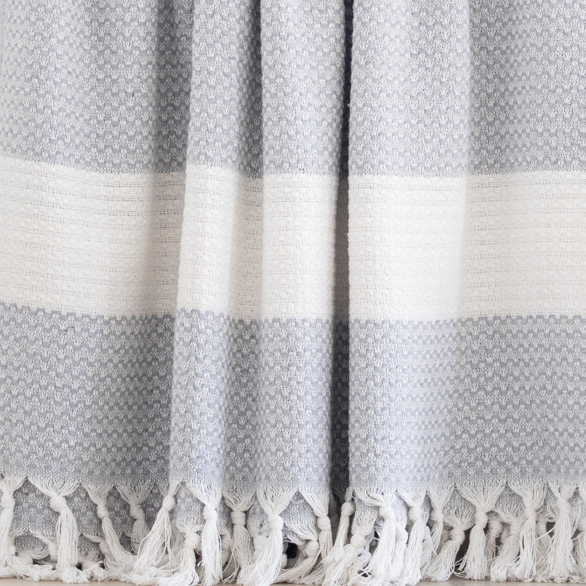 The Comfort Weave Blanket in Gray - Near East Imports